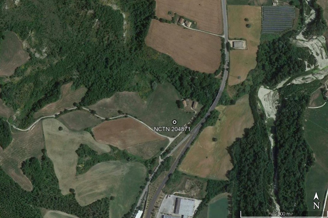 area di materiale mobile, area di frammenti fittili e materiali da costruzione