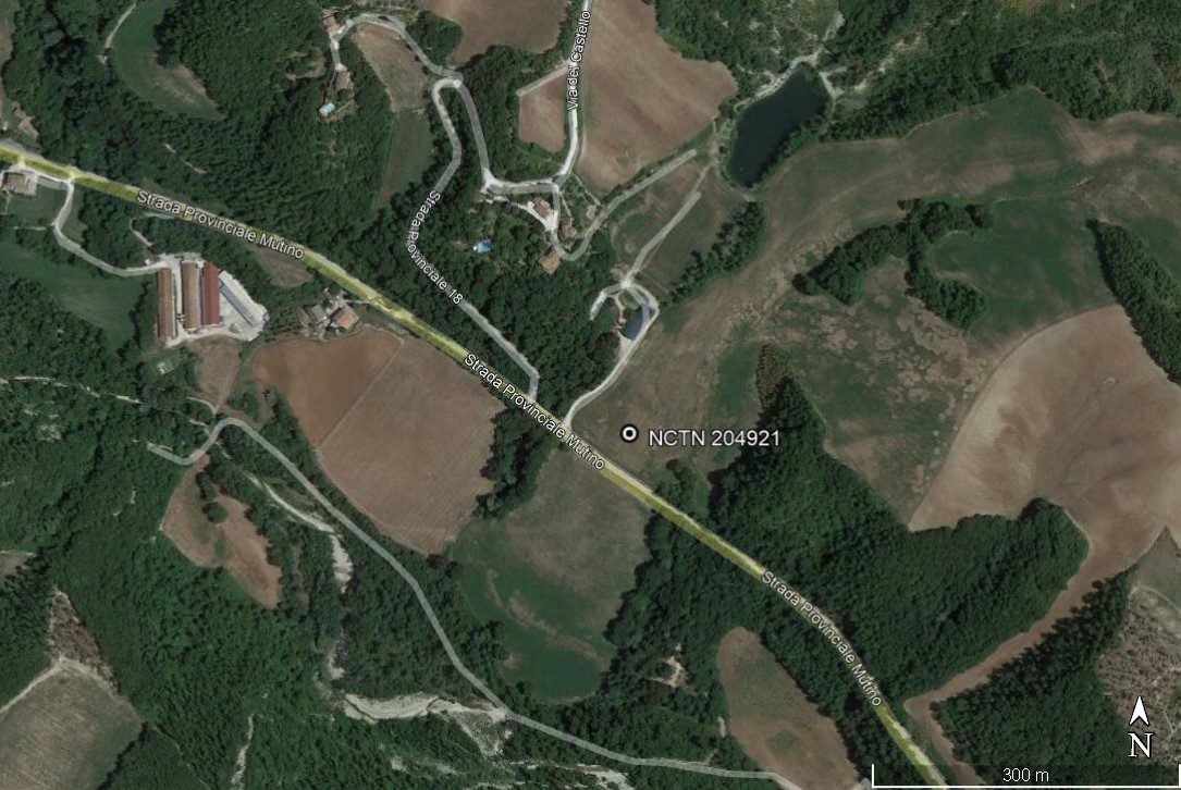 area di materiale mobile, area di frammenti fittili e materiali da costruzione