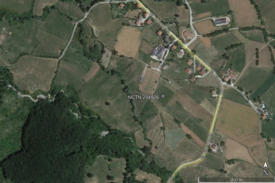 area di materiale mobile, area di frammenti fittili e materiali da costruzione