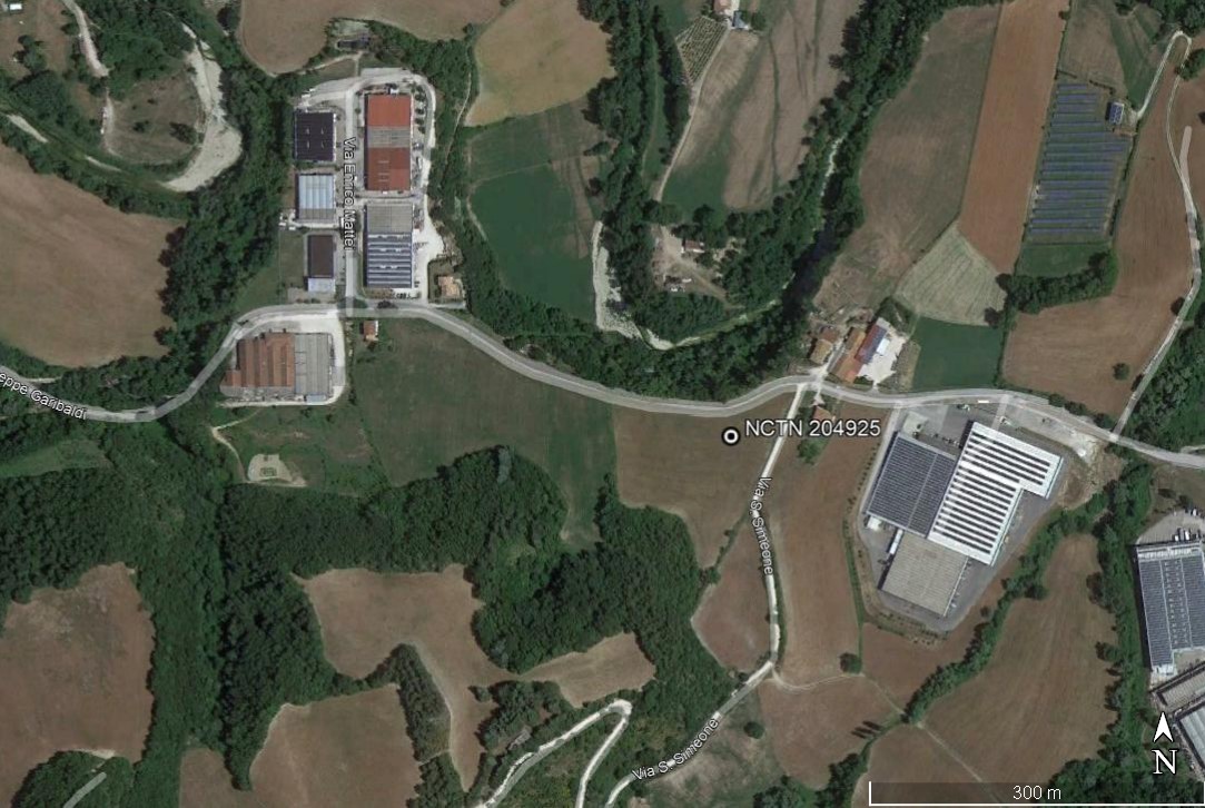 area di materiale mobile, area di frammenti fittili e materiali da costruzione