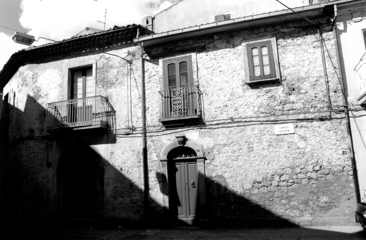 casa, a blocco, e porta urbica