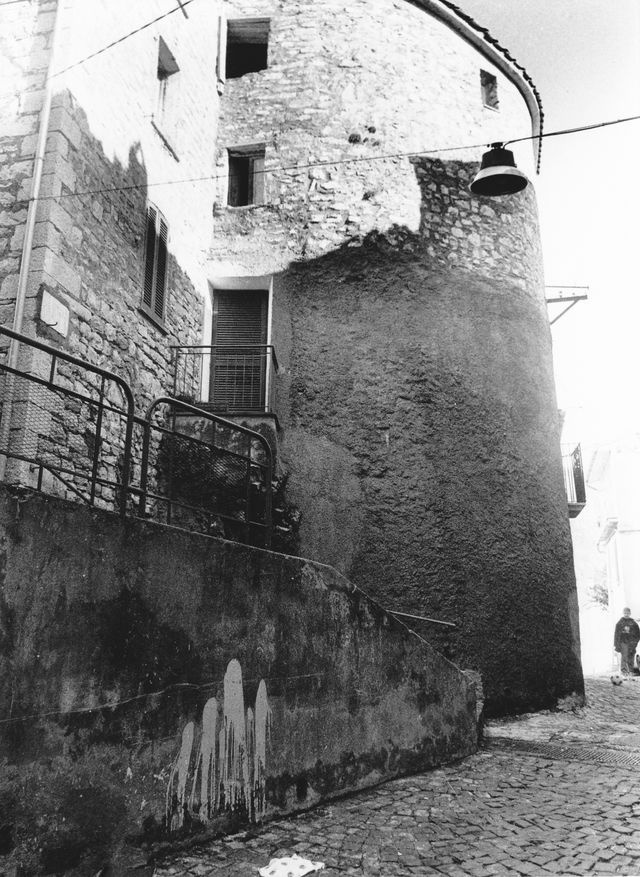 casa, a blocco, con torre