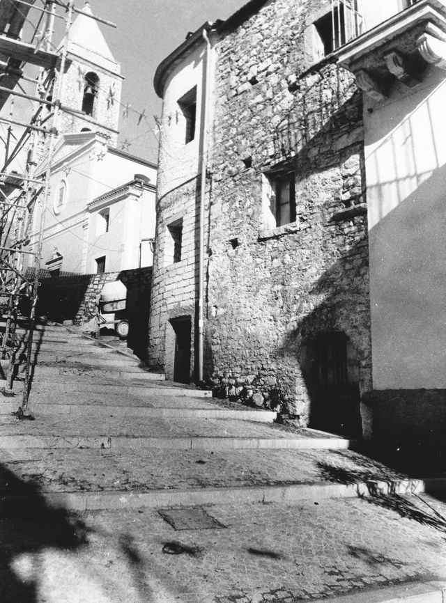 casa, a blocco, con torre