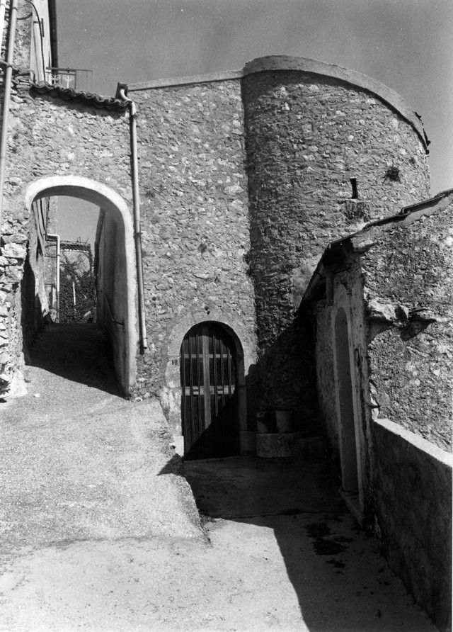 casa, a blocco, con torre, e porta urbica