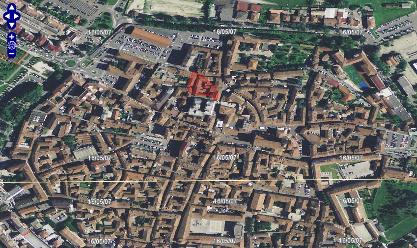 resti di edificio con pavimento a mosaico di età romana