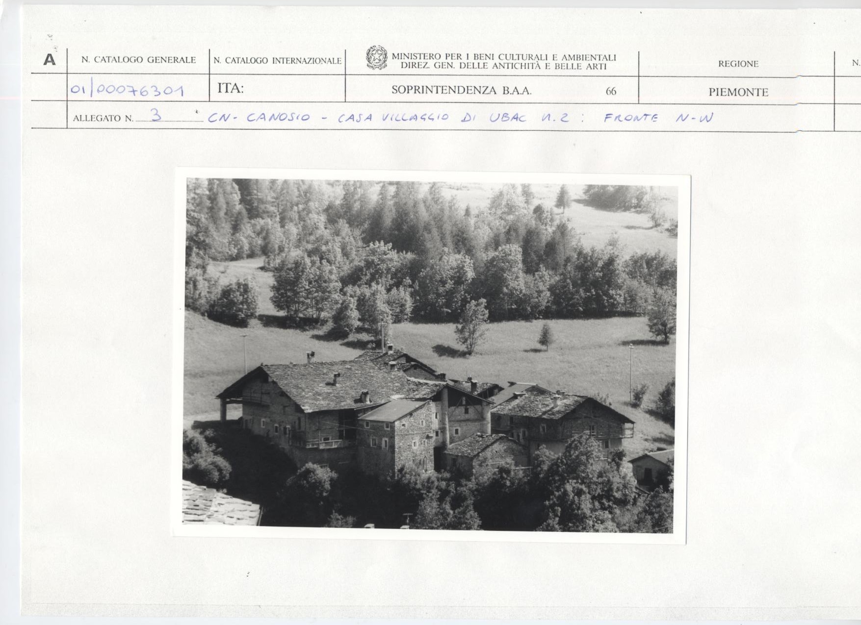 Casa-Villaggio di Ubac