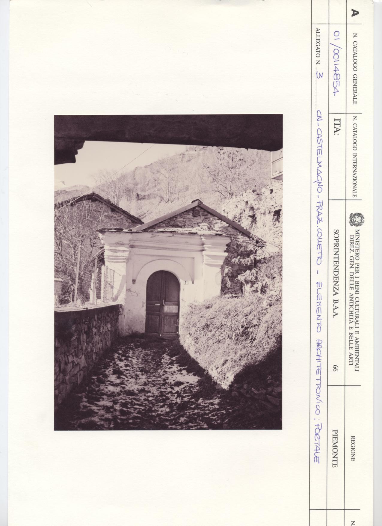 Portale Casa Canonica
