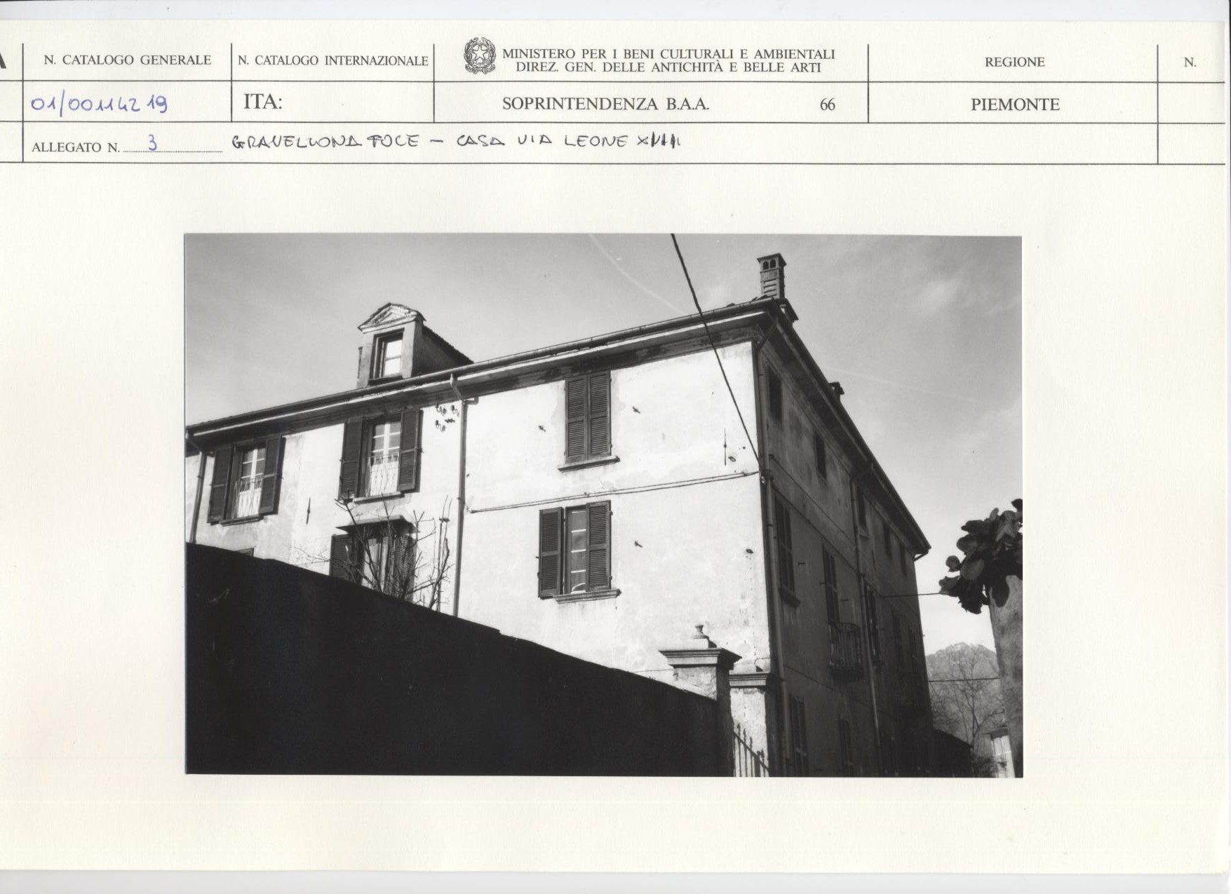 Casa in via Leone XIII