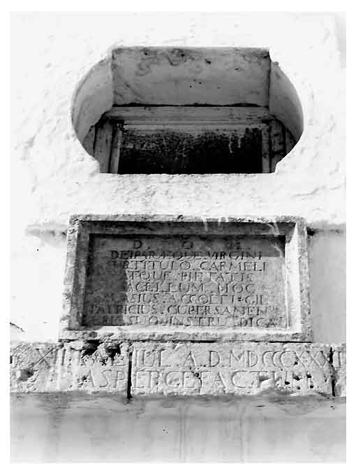 CAPPELLA DELLA MADONNA DEL CARMINE