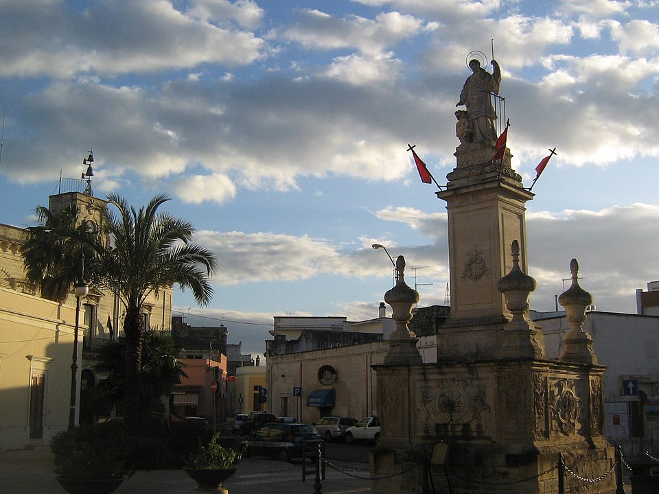 centro storico, di pianura, Lizzanello