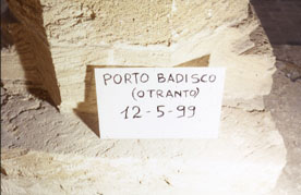 giacimento subacqueo, relitto, Porto Badisco