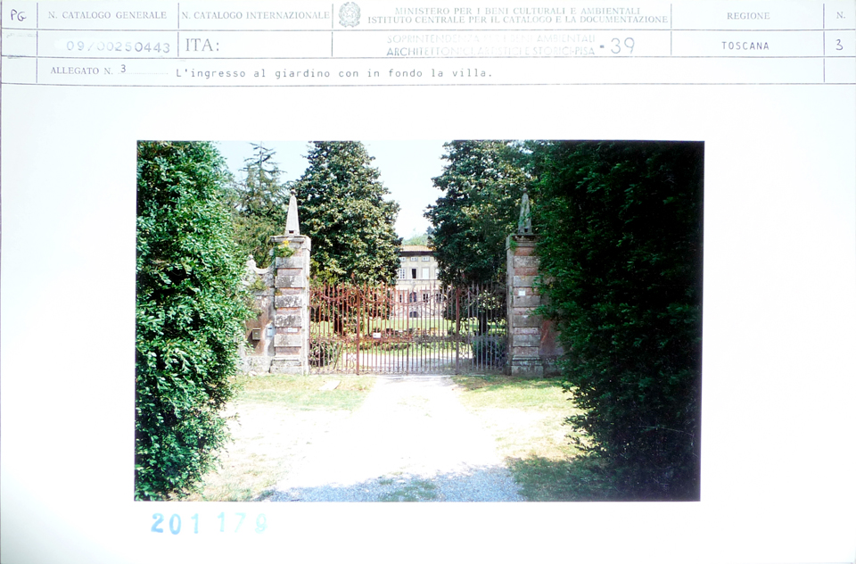 Giardino di Villa Tegrimi, poi Minutoli Tegrimi