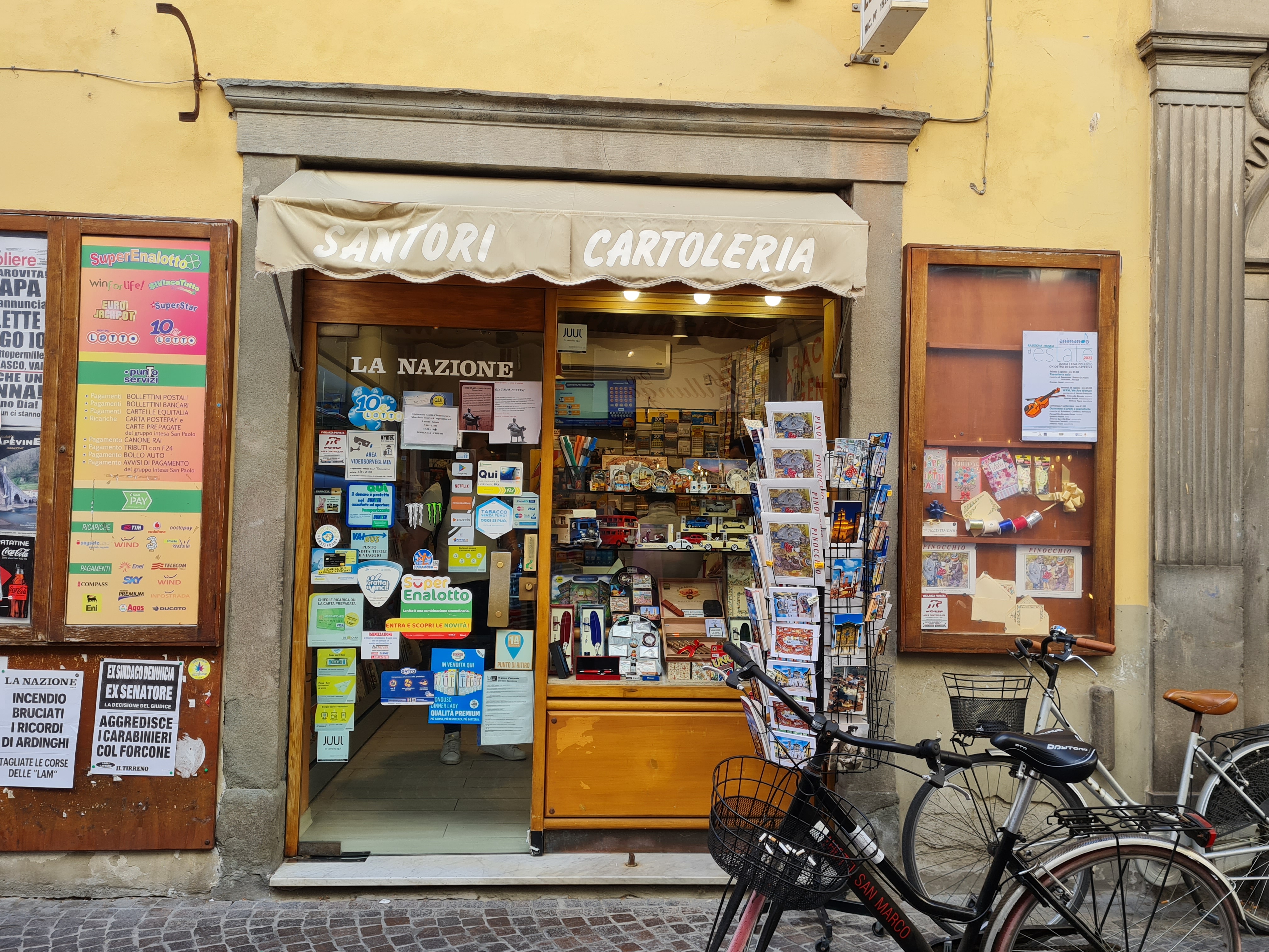 bottega, cartoleria, Cartoleria Santori