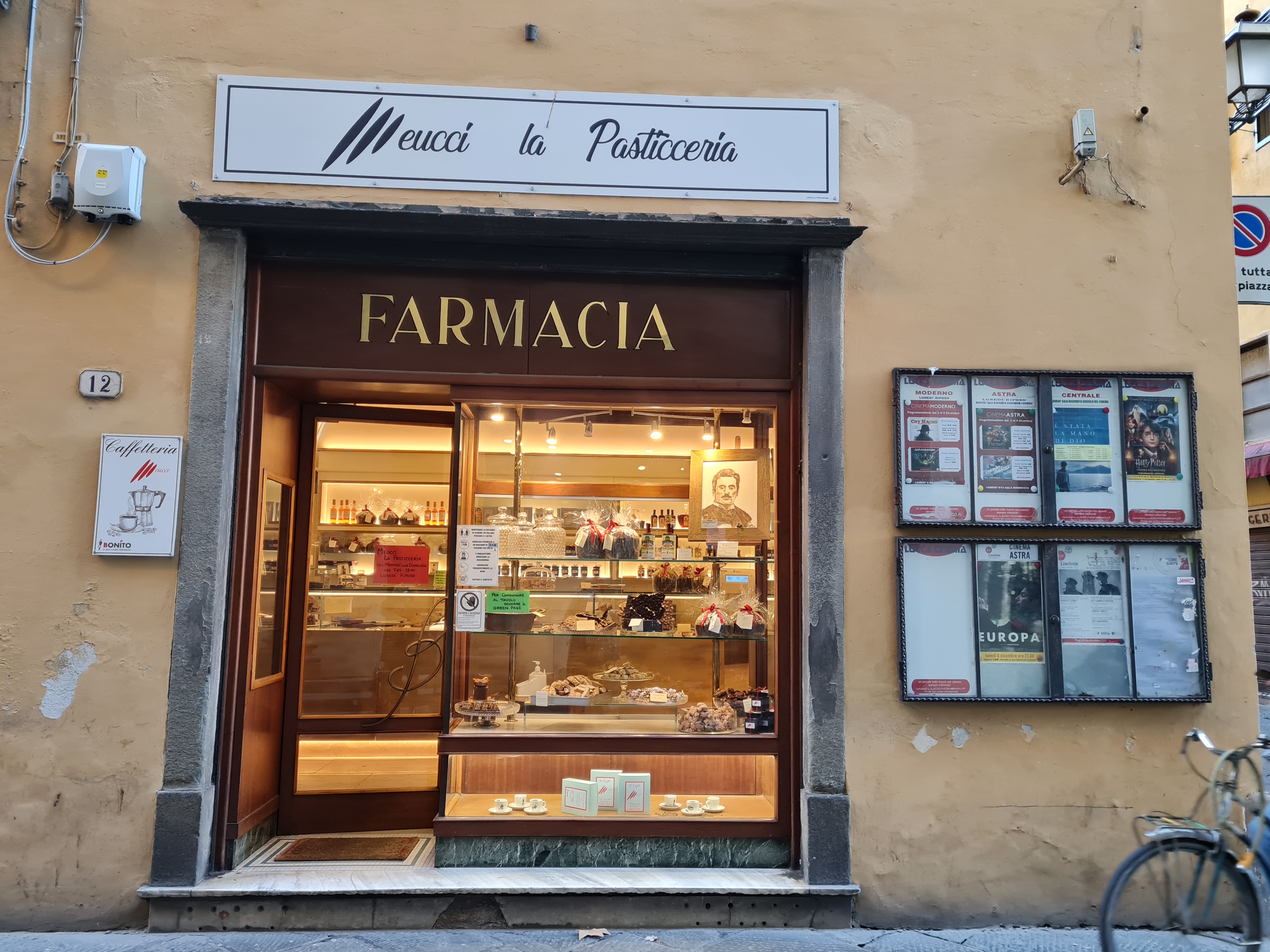 bottega, pasticceria, Pasticceria Meucci, Farmacia Baldi