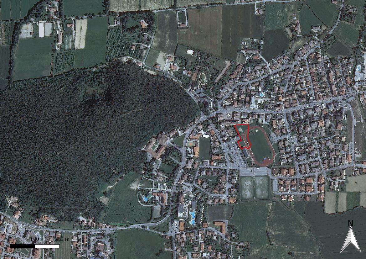 Monteortone, Scavo Stadio