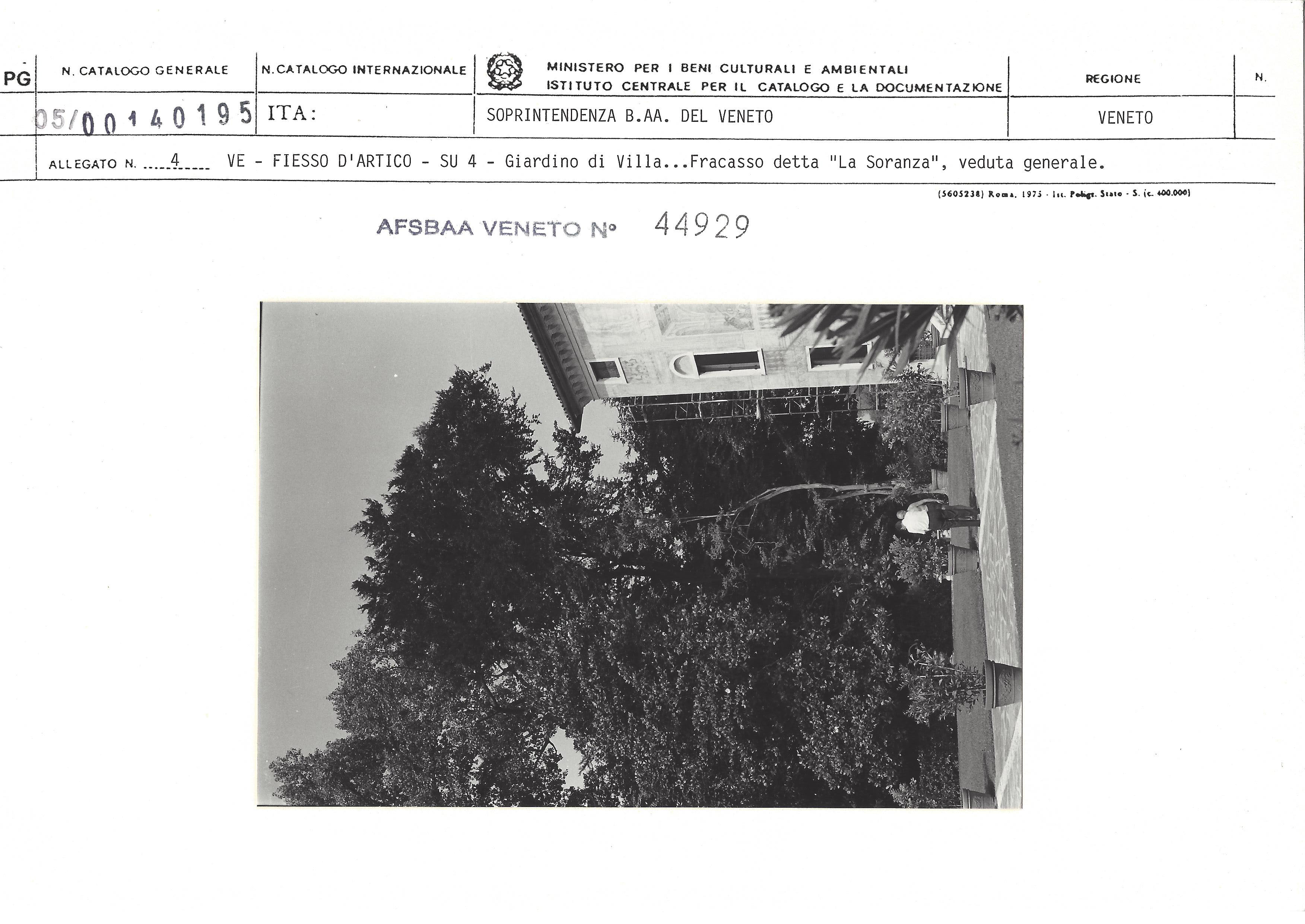 Giardino di Villa Minio poi Soranzo ora Fracasso detta la "Soranza"