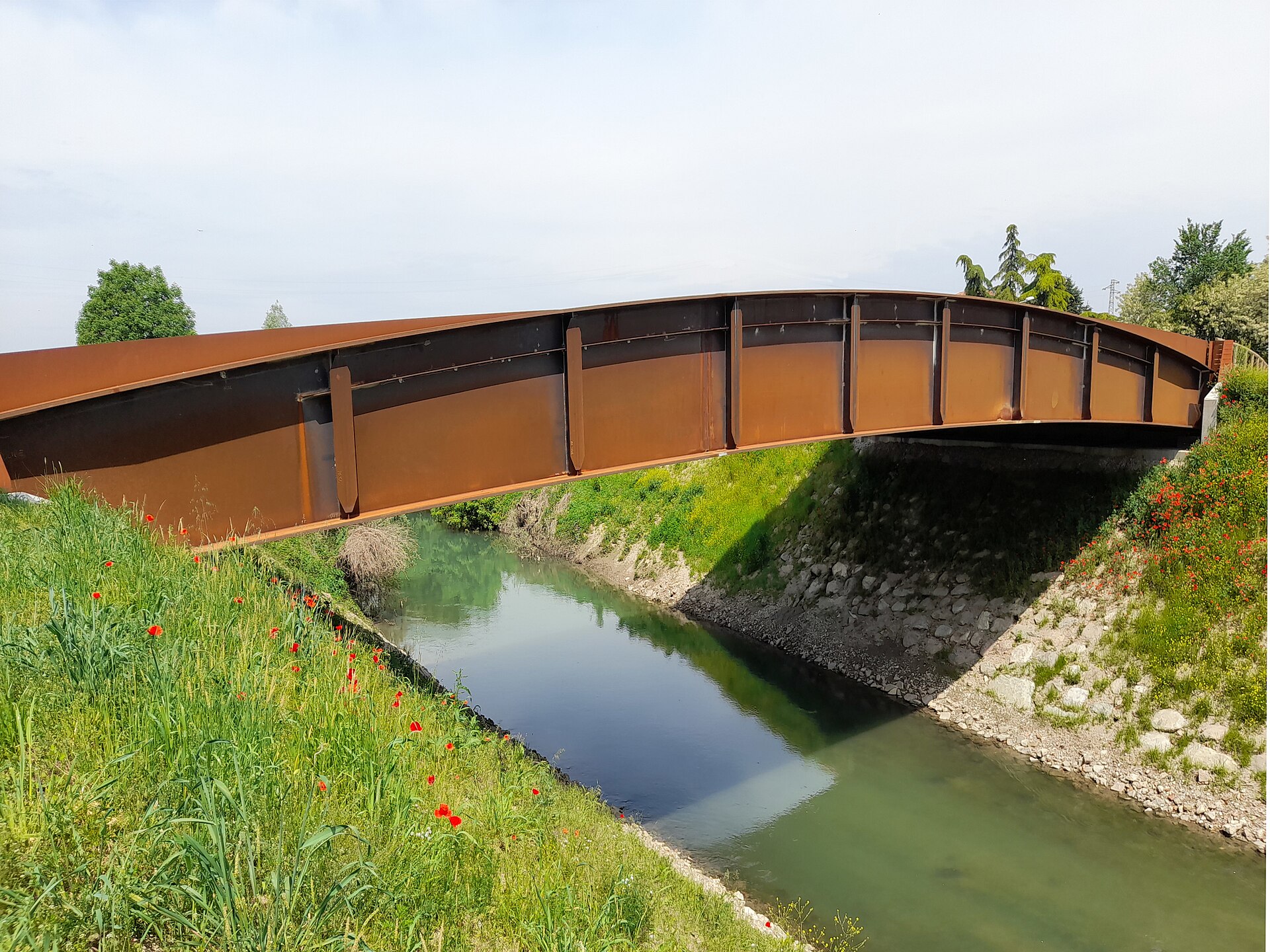 ponte della SP19 sul fiume Frassine